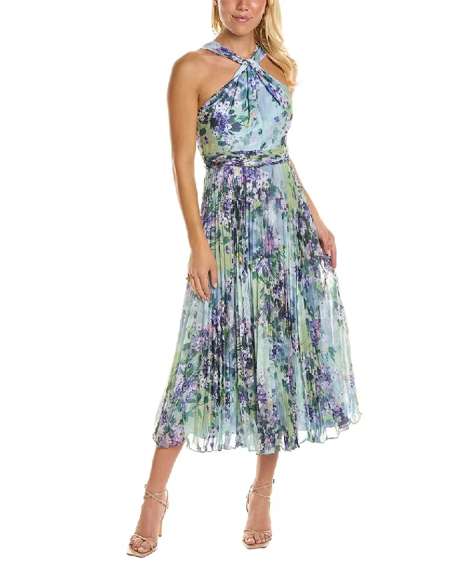 Crazy Discounts Inside!ML Monique Lhuillier Halter Midi Dress