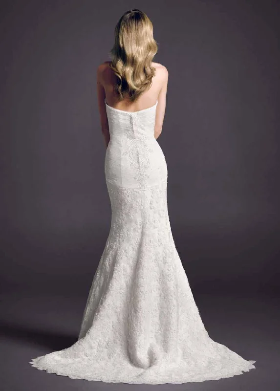The Sale You’ve Been Waiting For!Oleg Cassini Sweetheart Beaded Lace Trumpet Gown