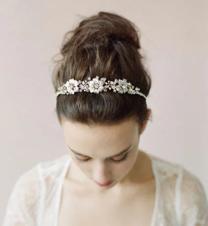 Flash Sale – Act Fast!Other New - Twigs and Honey Triple Blossom Crystal Tiara