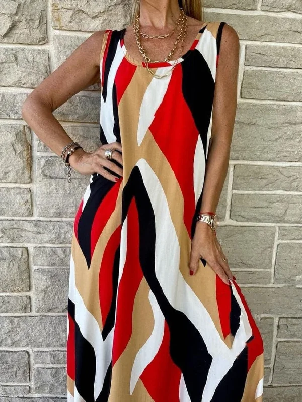 Shop Today, Save Tomorrow!Chic printed tank dress - sizes S-2XL