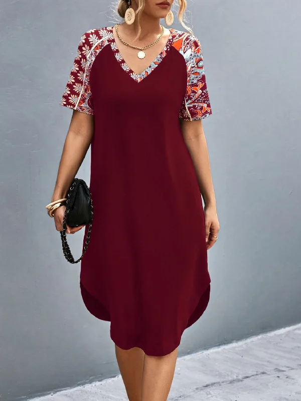 Your Discount is Waiting!Chic V-neck short sleeve dress