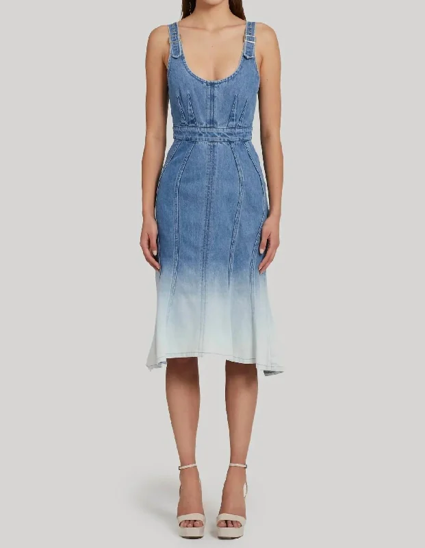 Exclusive Savings This Week!Raisa Denim Midi Dress In Ioania