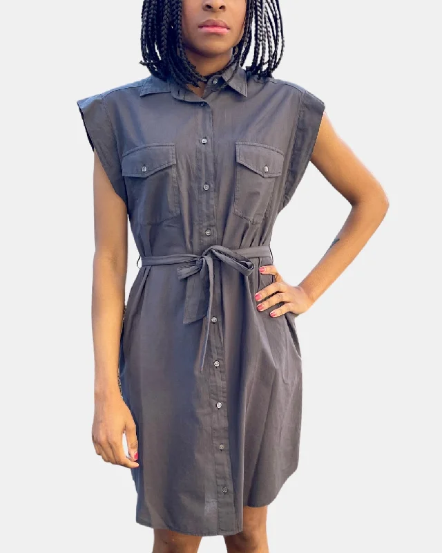 Save Up to 50% Off!Save Up to 50% Off!ROBINA WOVEN DRESS IN ANTHRACITE