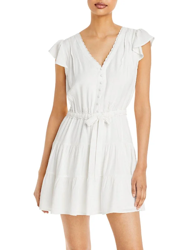 Get It Before It’s Gone!Rosalee Womens Tie Waist Knee Midi Dress