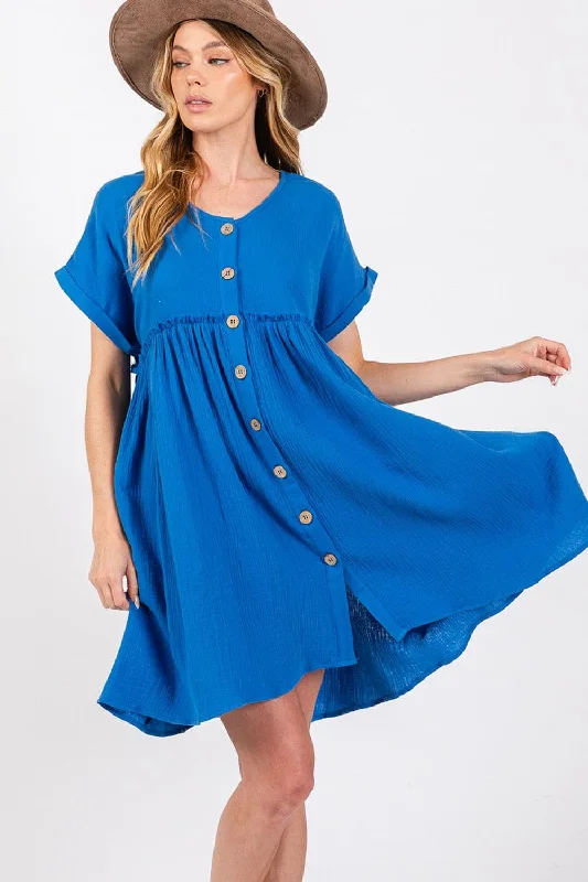 Today’s Deals, Tomorrow’s Regrets!SAGE + FIG Button Up short Sleeve Dress