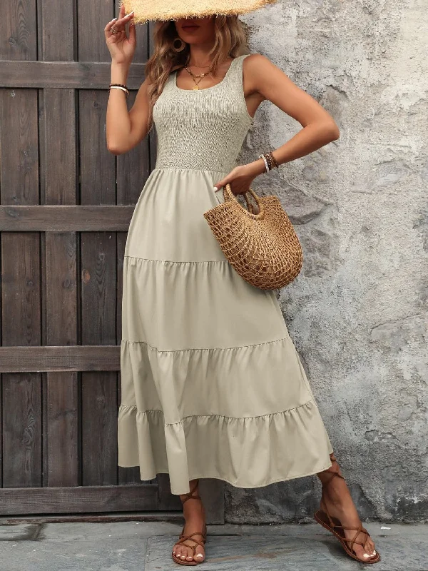 Everything Must Go!Sheer smocked tank dress - polyester