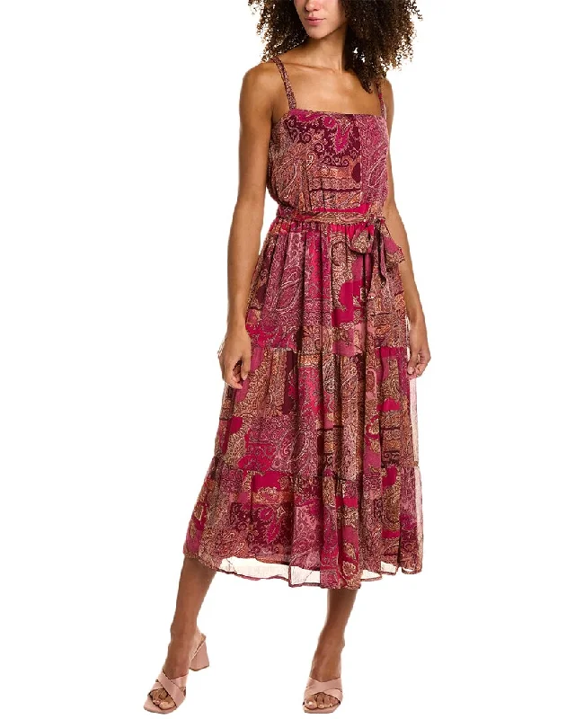 Special Offer – Act Fast!Socialite Square Neck Tiered Midi Dress