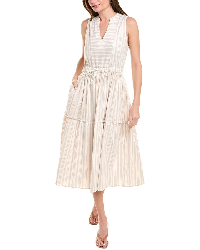 Hurry! While Supplies Last!Splendid Lula Linen-Blend Midi Dress