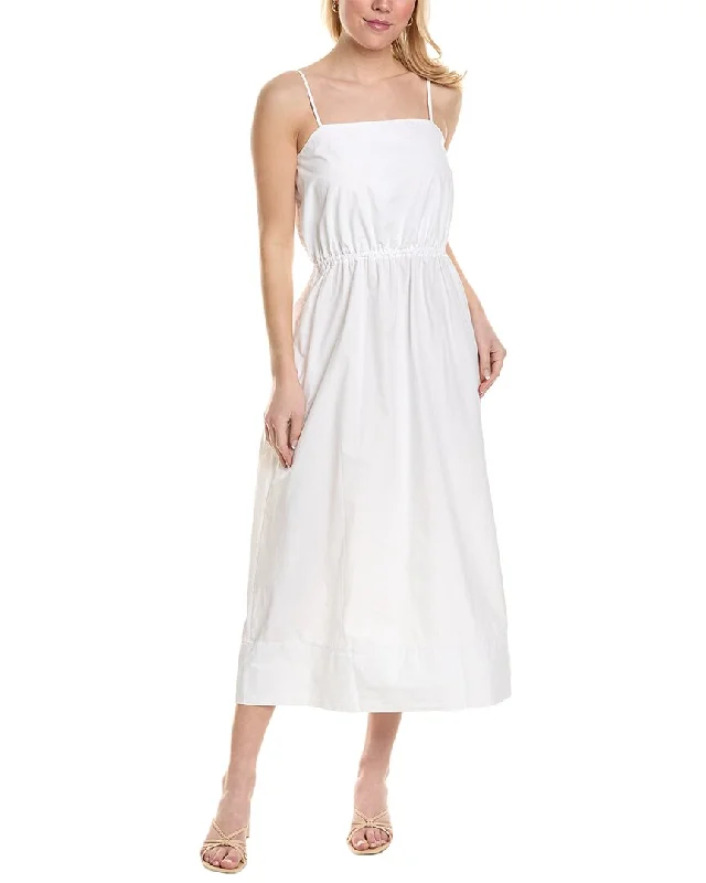 Steals and Deals Await!Stateside Heavy Poplin Open Back Sleeveless Midi Dress