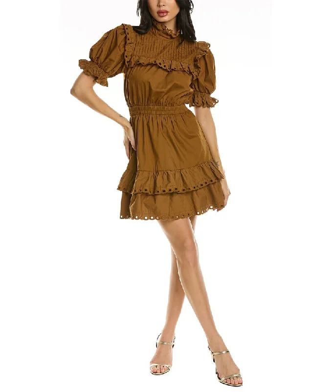 Instant Savings Await!Stellah Eyelet Trim Mini Dress