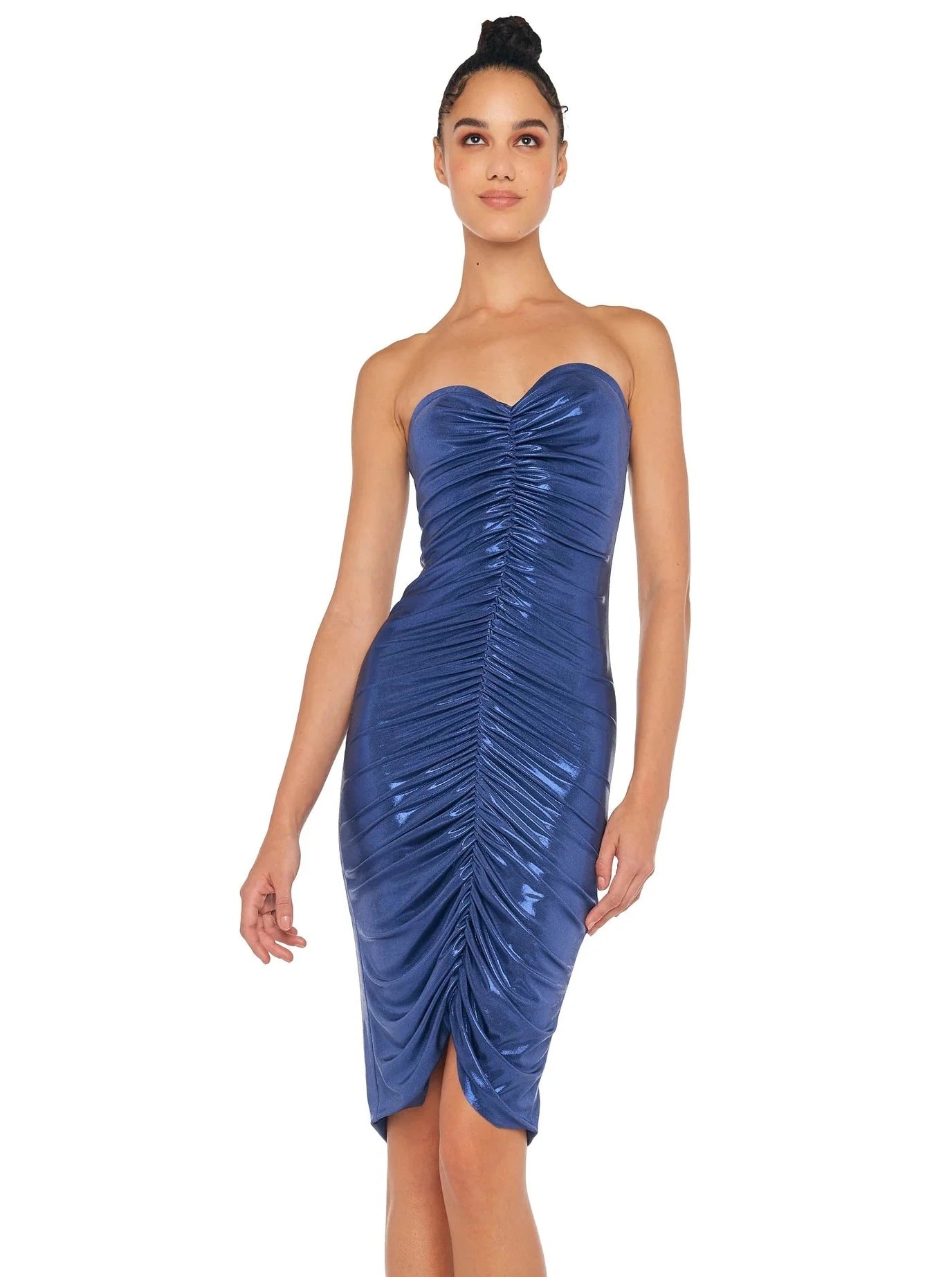 Get More for Less!Get More for Less!STRAPLESS SHIRRED DRESS