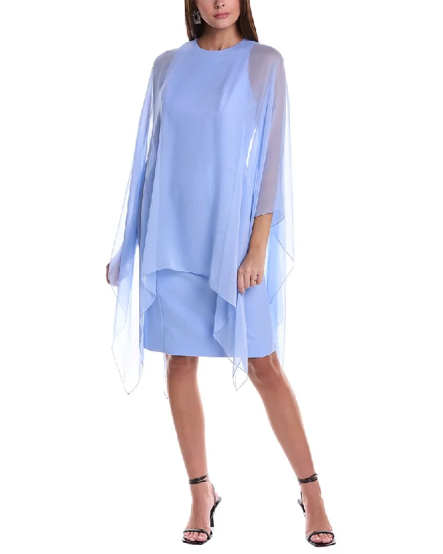 Upgrade for Less!Teri Jon by Rickie Freeman Silk-Layered Mini Dress