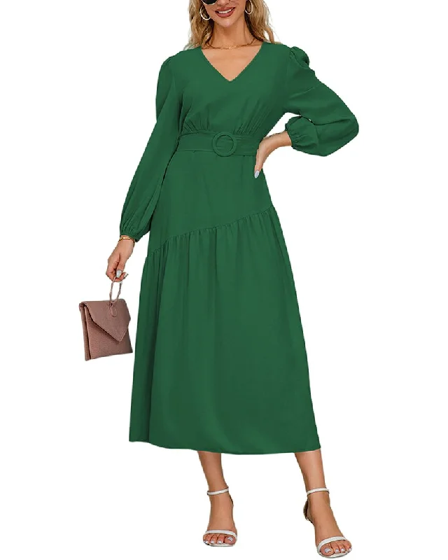 Save More with Every Purchase!VERA DOLINI Midi Dress