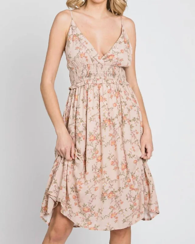 Enjoy Huge Discounts Now!Vinyards Mini Dress In Peach