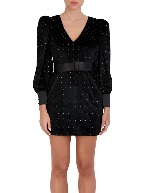 Price Drops You’ll Love!Womens Embellished Short Mini Dress