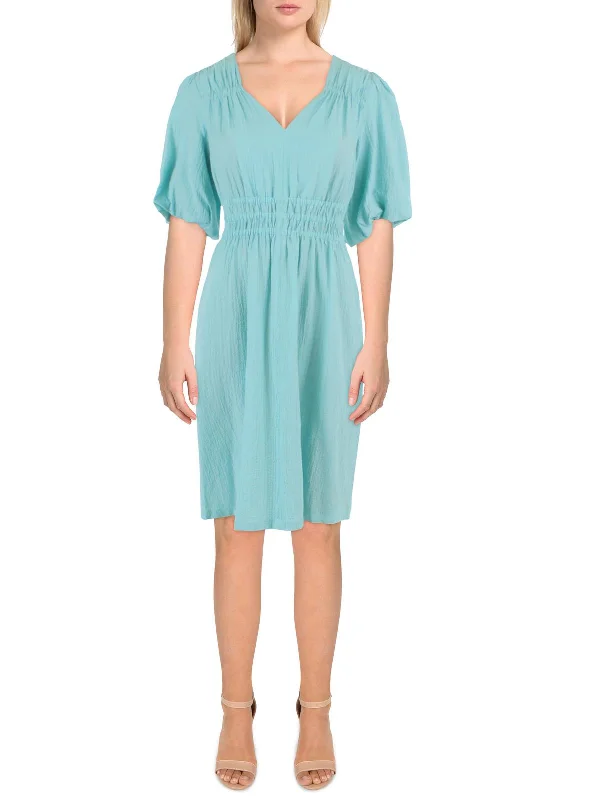Exclusive Deals Just for You!Womens Gauze Smocked Mini Dress