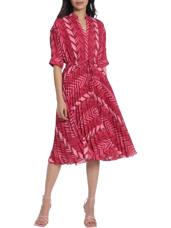 Get More for Less!Get More for Less!Womens Printed Tie Waist Midi Dress