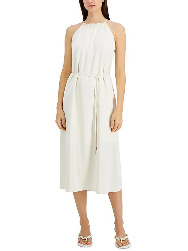 Incredible Savings Inside!Womens Satin Crepe Midi Dress