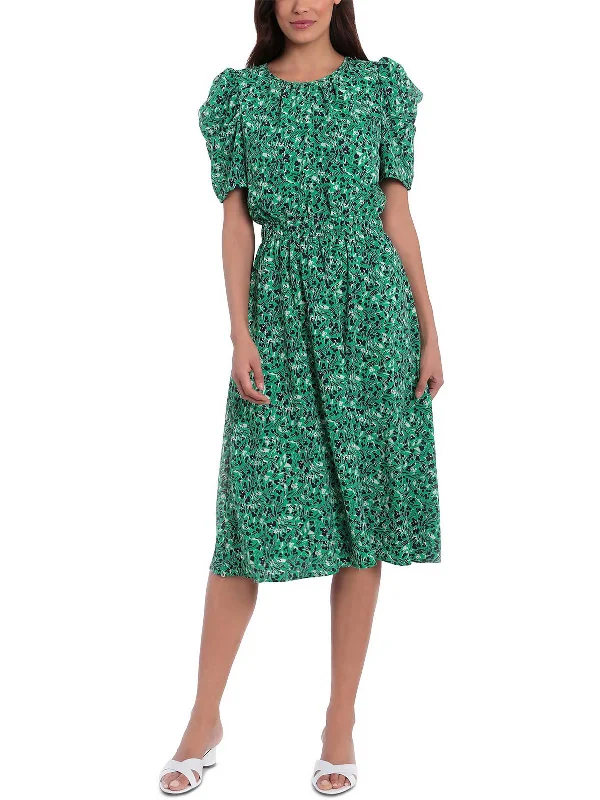 Get More, Spend Less – Shop Now!Womens Shirred Midi Midi Dress