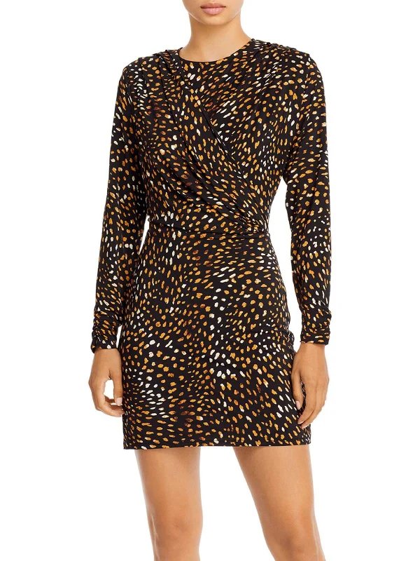 Must-Have Deals Inside!Womens Shoulder Pad Short Mini Dress
