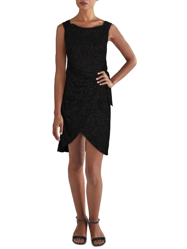 One Day Only – Huge Savings!Womens Side Tie Off the Shoulder Mini Dress