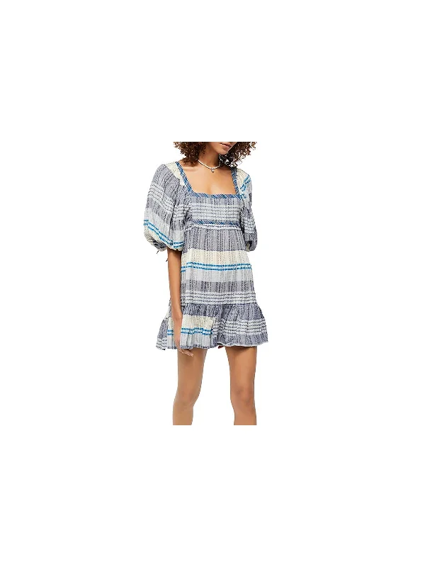 Shop More, Spend Less!Womens Striped Cozy Mini Dress