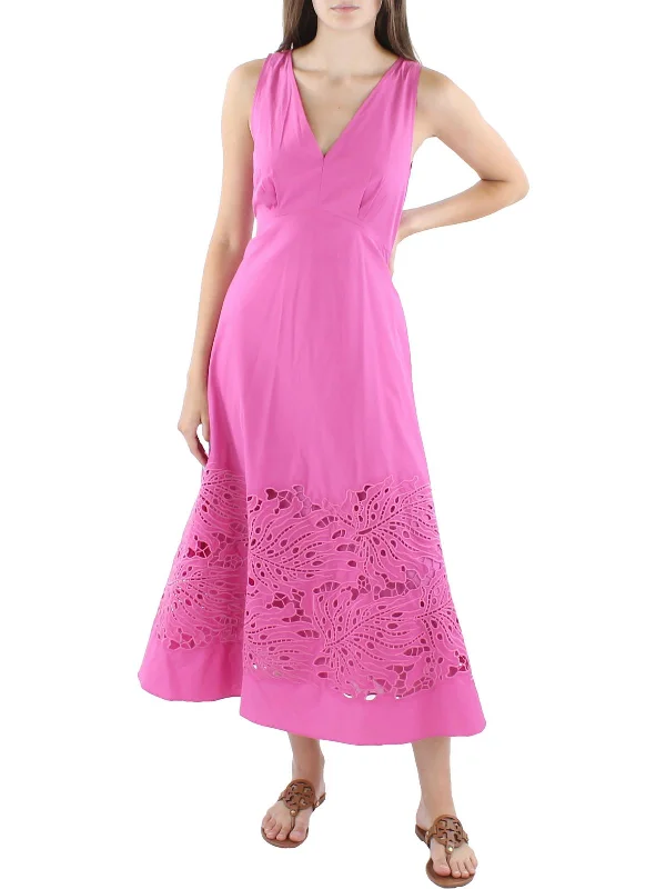 Savings You Can’t Ignore!Womens V-Neck Mid-Calf Midi Dress