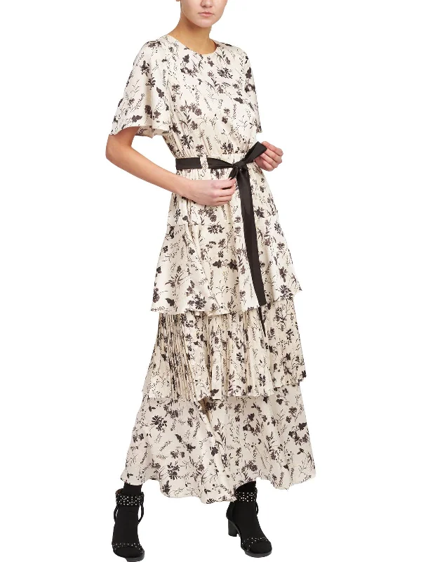 Best Offers of the Month!Arabella Womens Satin Floral Maxi Dress