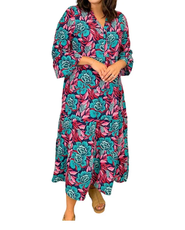 Flash Deals – Act Quickly!Benette Maxi Dress In Lovestruck Teal