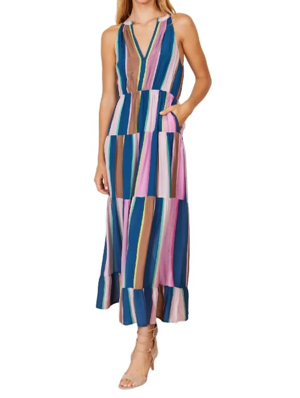 Get More, Spend Less – Shop Now!Cabana Stripe Brielle Maxi Dress In Multi