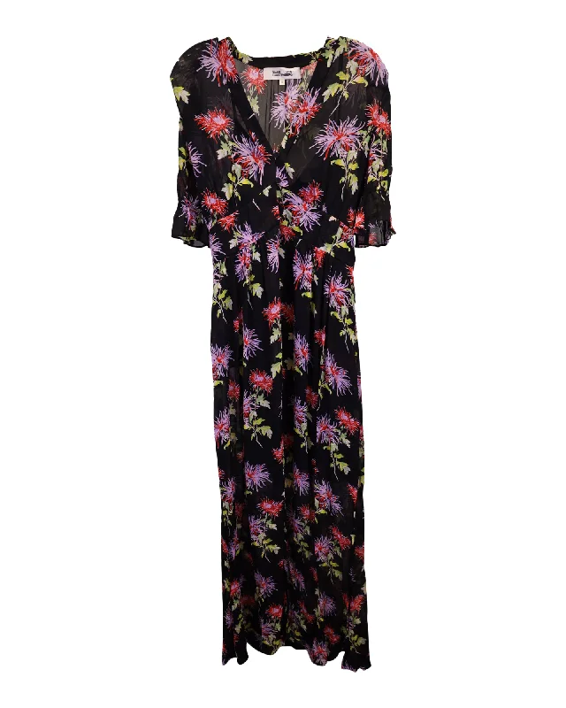 Get It Before It’s Gone!Diane Von Furstenberg Erica Chiffon Maxi Dress In Floral Print Viscose Get It Before It’s Gone!Diane Von Furstenberg Erica Chiffon Maxi Dress In Floral Print Viscose