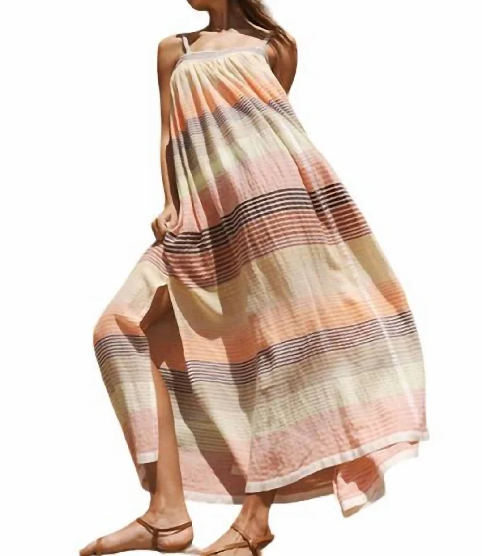Special Offer – Act Fast!Eda Slip Maxi Dress In Amaresh Sunrise