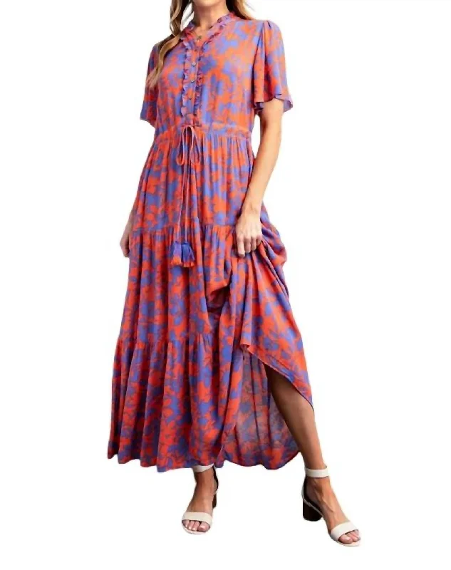 Must-Have Deals Inside!Eleanor Maxi Dress In Blue