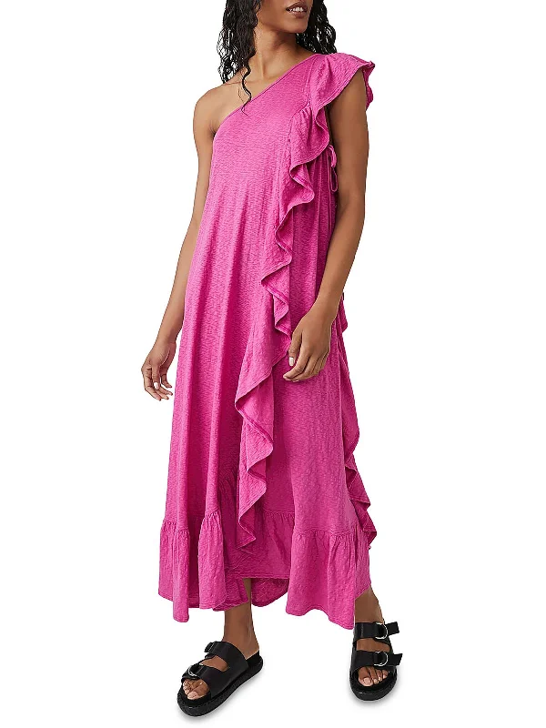 Save More Than Ever!Elisa Womens Cotton Cascade T Maxi Dress