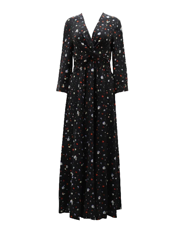 Upgrade for Less!Ganni Nolana Maxi Dress in Black Silk