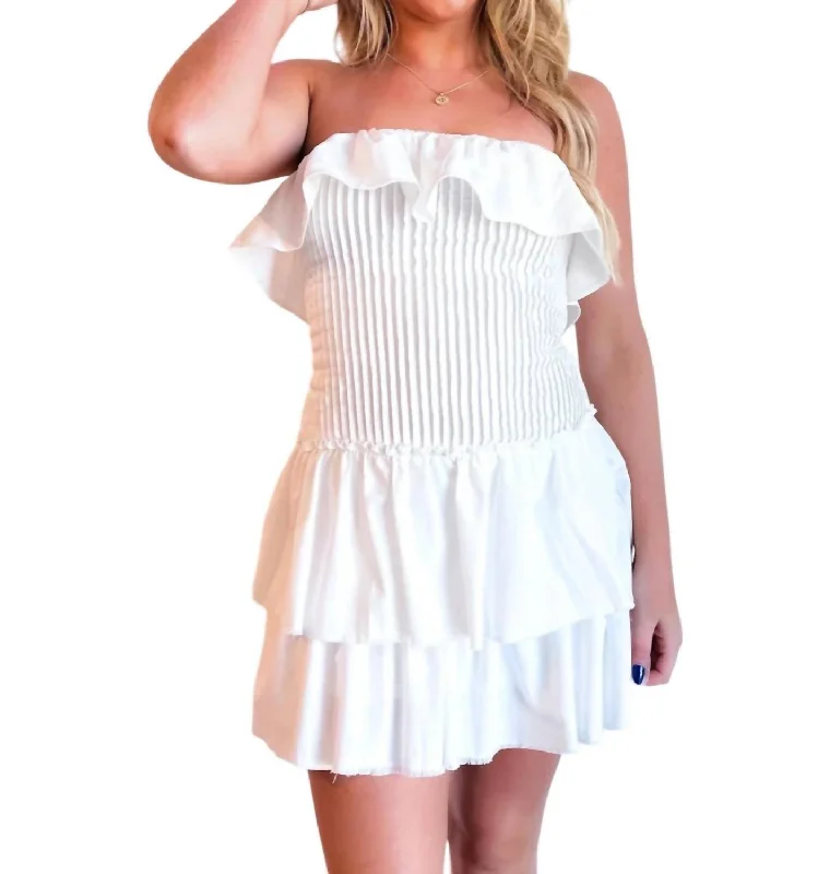 Crazy Discounts Inside!Crazy Discounts Inside!How Cute Mini Dress In Crisp White