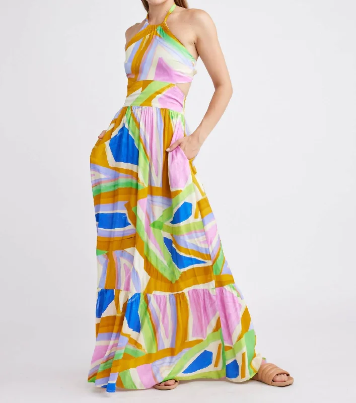 Flash Sale – Act Fast!Isolde Maxi Dress In Color Brush