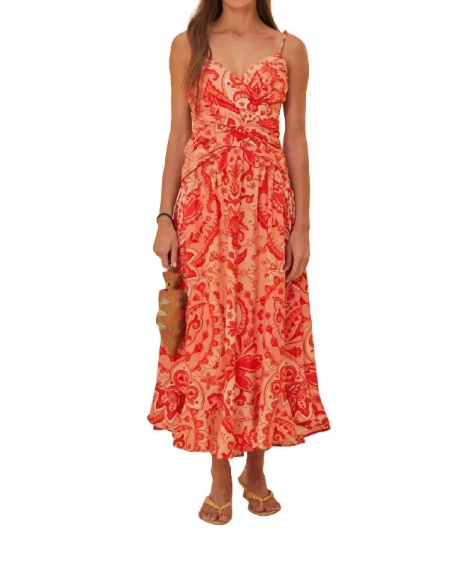 Don’t Wait – Deals Won’t Last!Jaipur Crossover Maxi Dress In Red