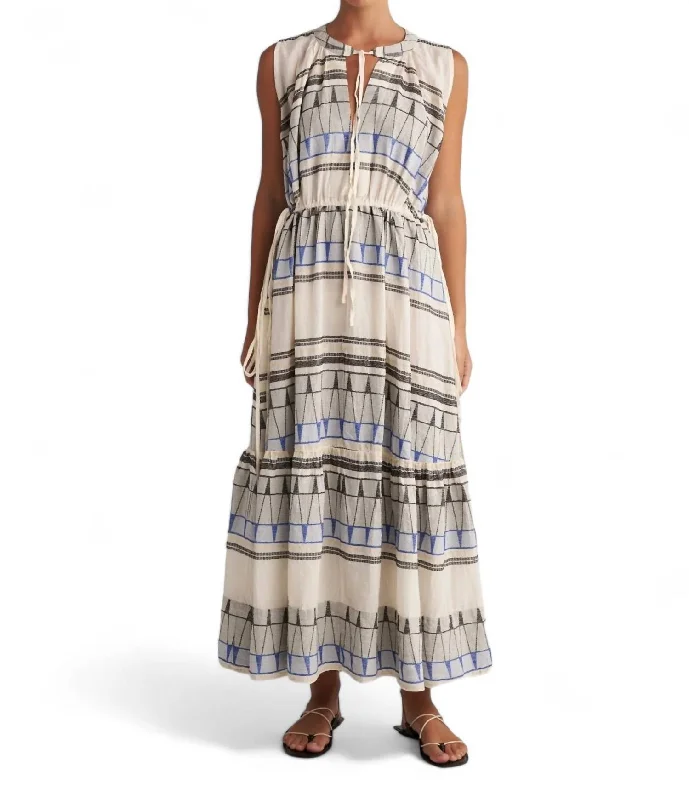 Get Ready to Save!Kyklades Maxi Dress In Blue