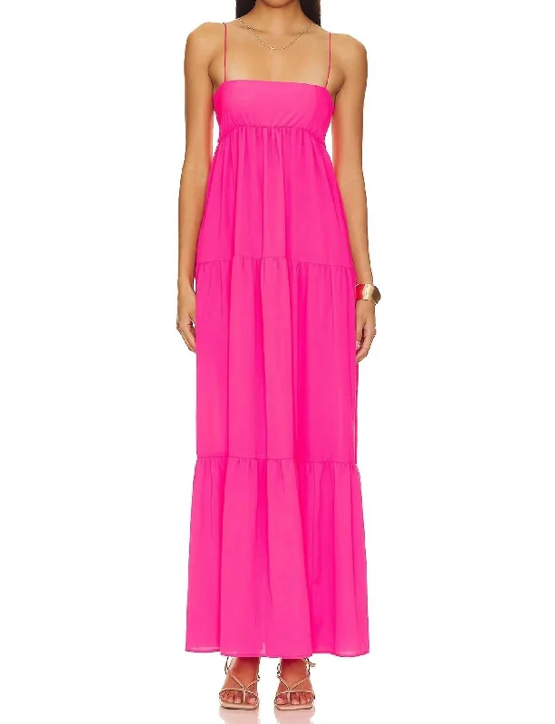Your Shopping Wish, Our Discount Command!Long Weekend Maxi Dress In Pink Pebble