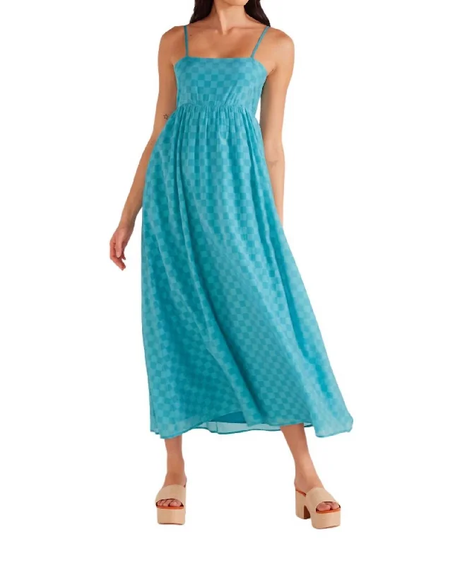 One Day Only – Huge Savings!Lucille Strappy Maxi Dress In Teal