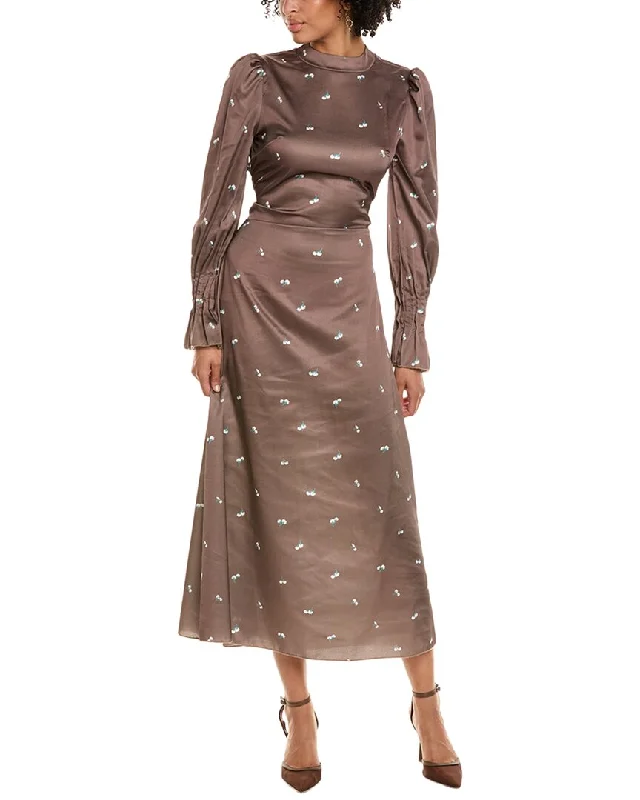 Huge Savings – Act Now!Madison Miles Puff Sleeve Maxi Dress