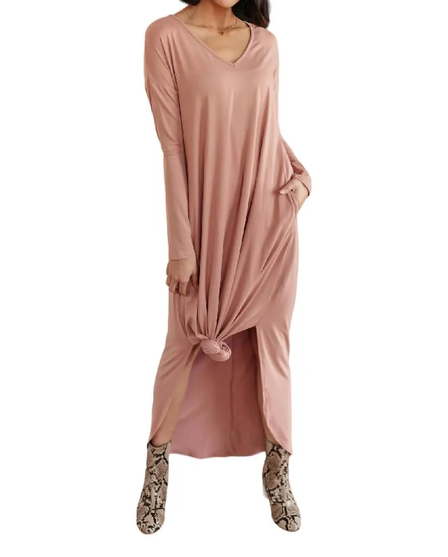 Buy More, Save More!Melanie Maxi Dress In Mauve