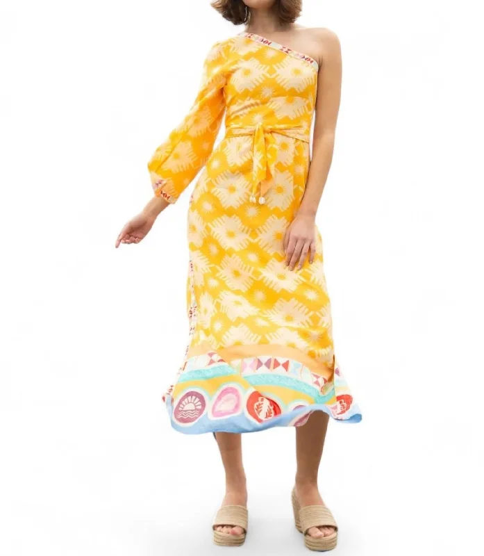 Limited Time Offer!Mila Maxi Dress In Sunny Side Up