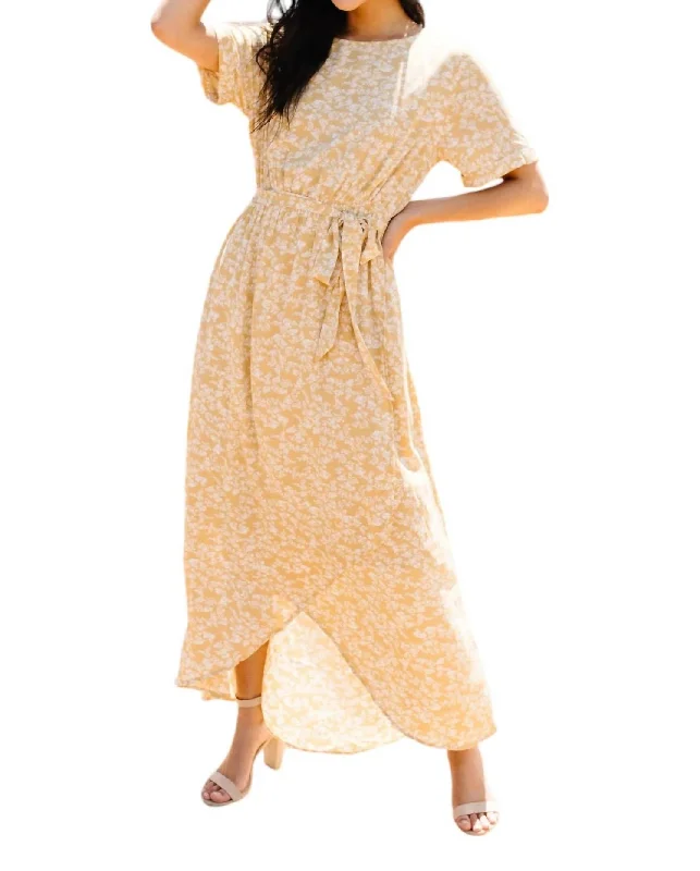 Time to Save Big!One Honey Of A Maxi Dress In Yellow