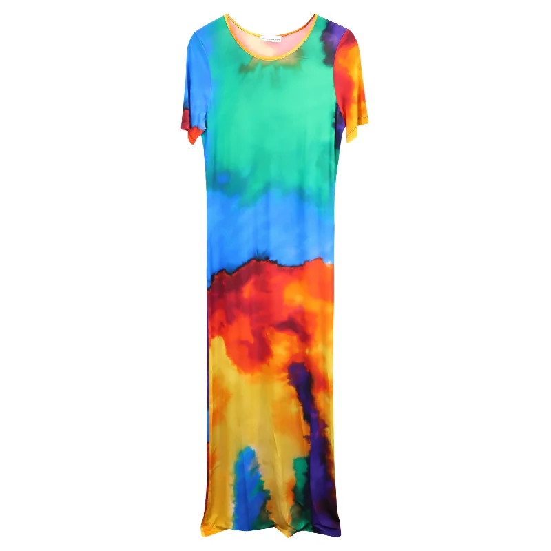 Enjoy Huge Discounts Now!Paco Rabanne Tie-Dyed Maxi Dress in Multicolor in Cupro