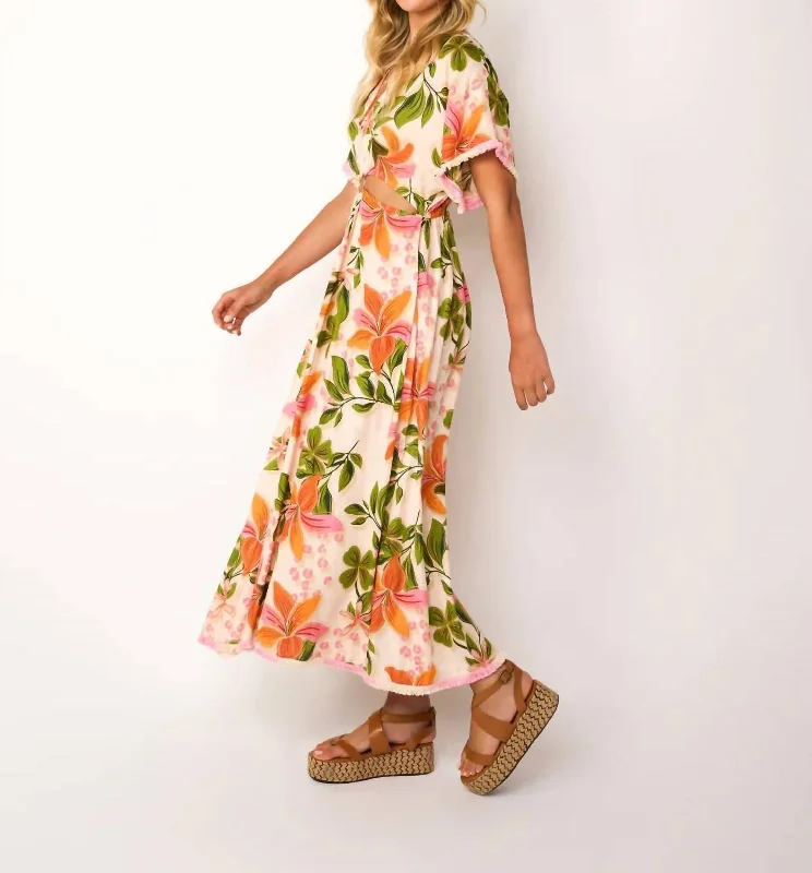 New Discounts Just Dropped!Papaya Maxi Dress In Beige