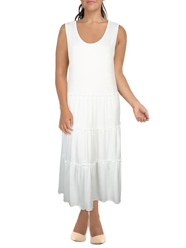 Mega Sale Happening Now!Plus Womens Jersey Sleeveless Maxi Dress