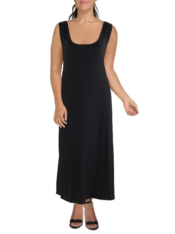 Lowest Prices Guaranteed!Plus Womens Scoop Neck Long Maxi Dress
