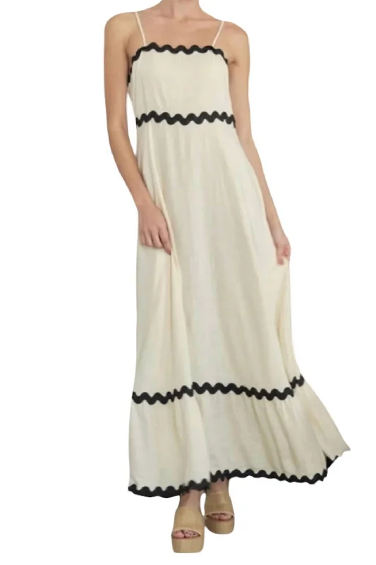 Your Exclusive Offer Awaits!Ric Rac Sundress Maxi Dress In Natural
